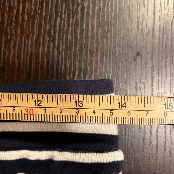 A Pea in the Pod Maternity Skirt S/P/CH Striped Maxi Knit Comfort USA Coastal - Picture 6 of 6